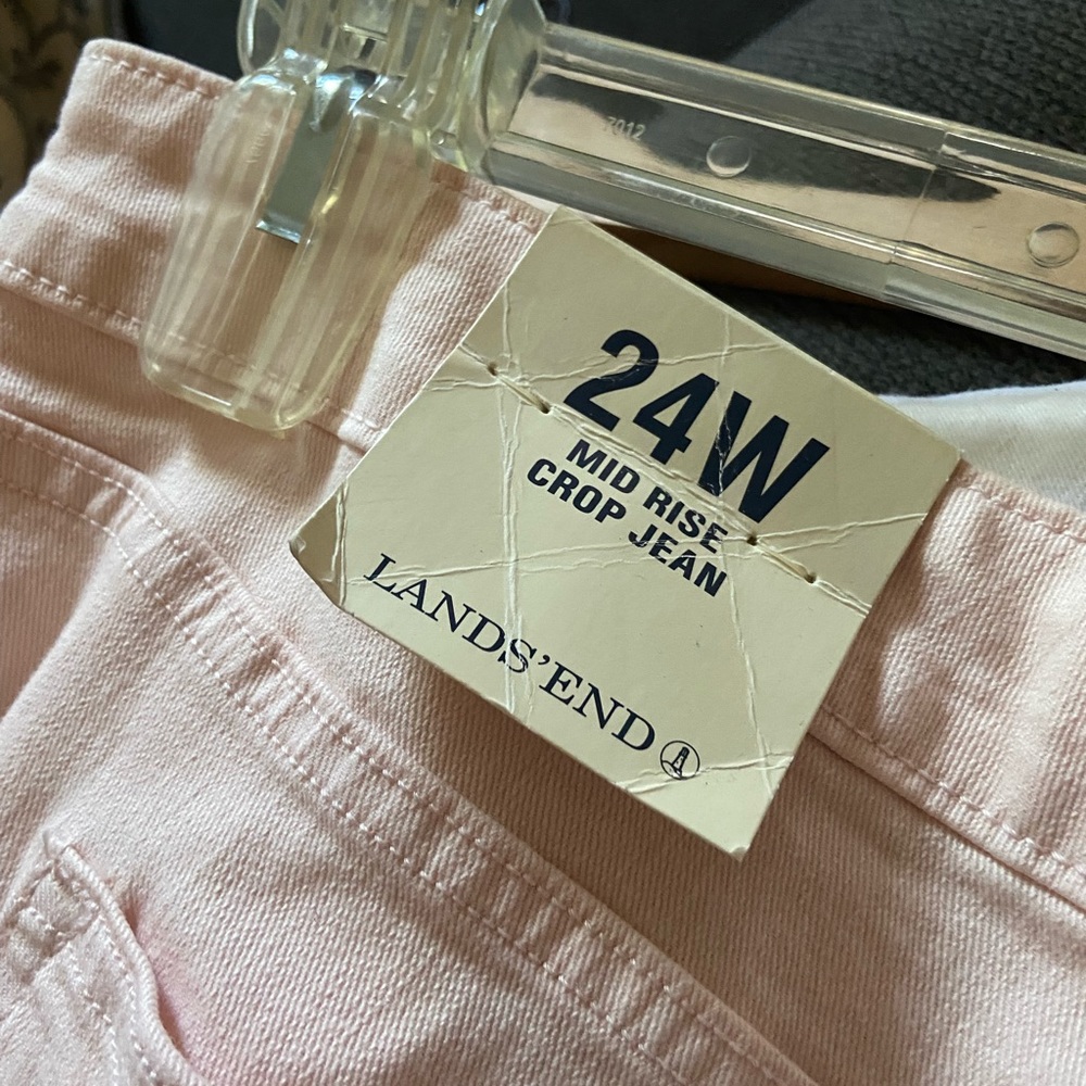 Lands End Mid-Rise Crop Jeans